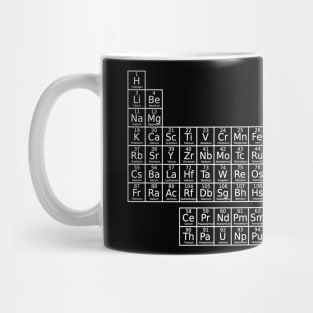 Periodic Table of Elements (invert) Mug